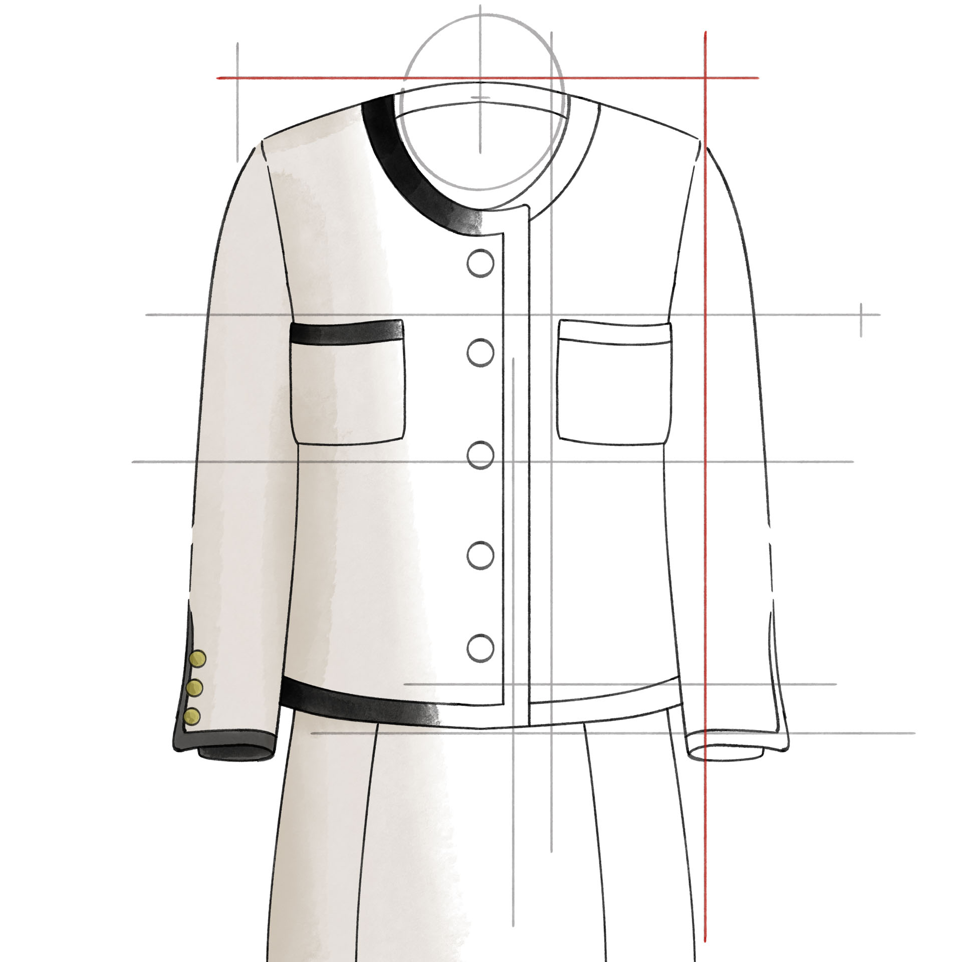 Gabrielle Chanel, Suite (1955). Illustration: Ana Fernández Pacheco