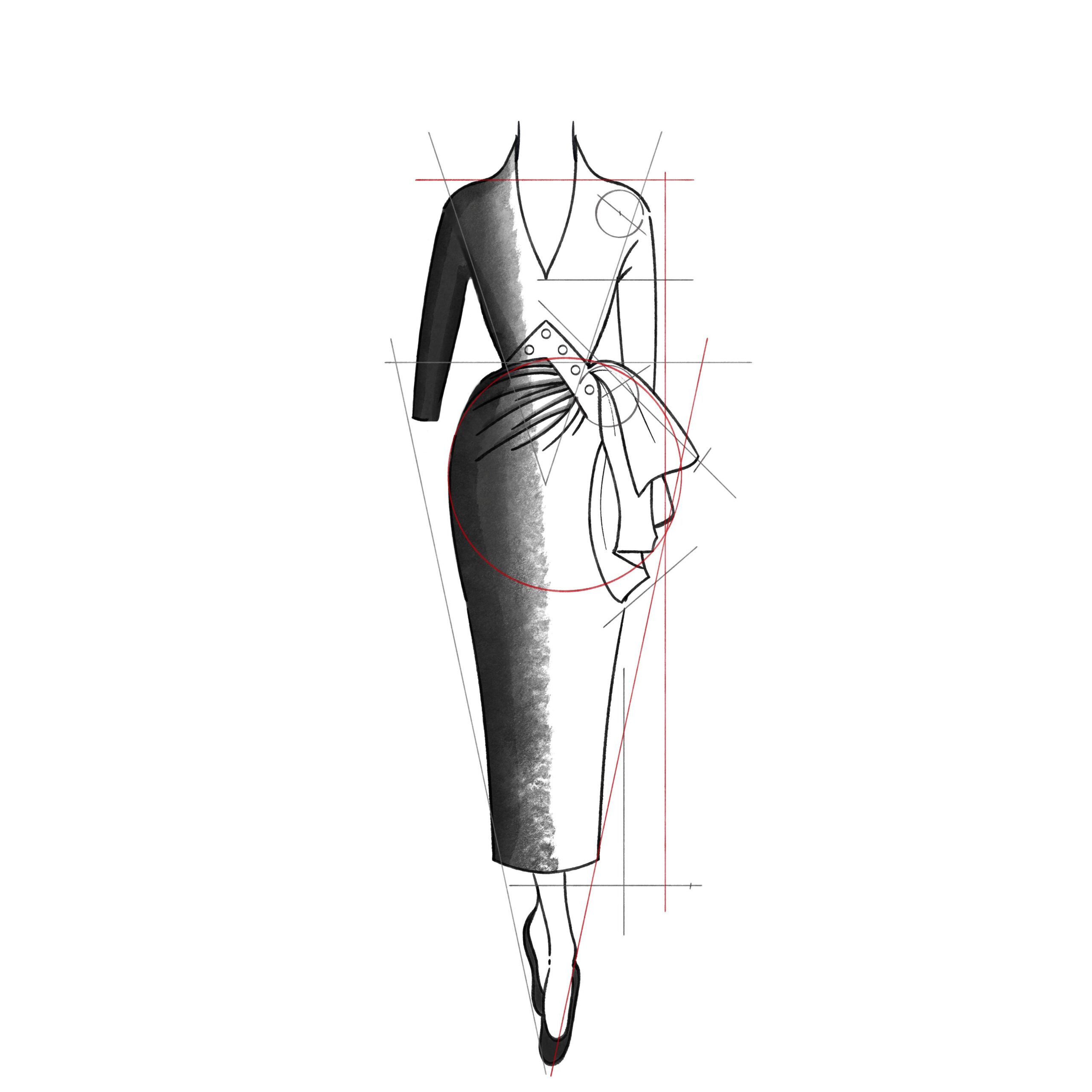 Pierre Balmain, Jolie Madame (1950-55). Illustration: Ana Fernández Pacheco